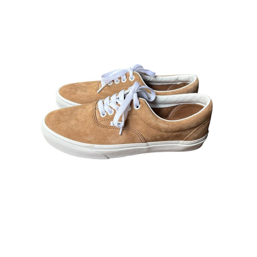 Vans Era Tobacco Brown Pig Suede Water Repellent Laced Skate Shoes - M8 / W 9.5 - Picture 3 of 10